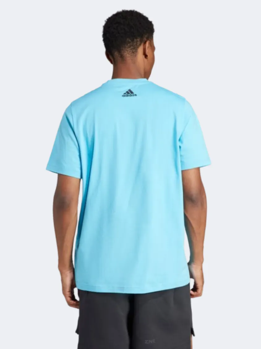 Adidas Brand Love Men Sportswear T-Shirt Light Aqua