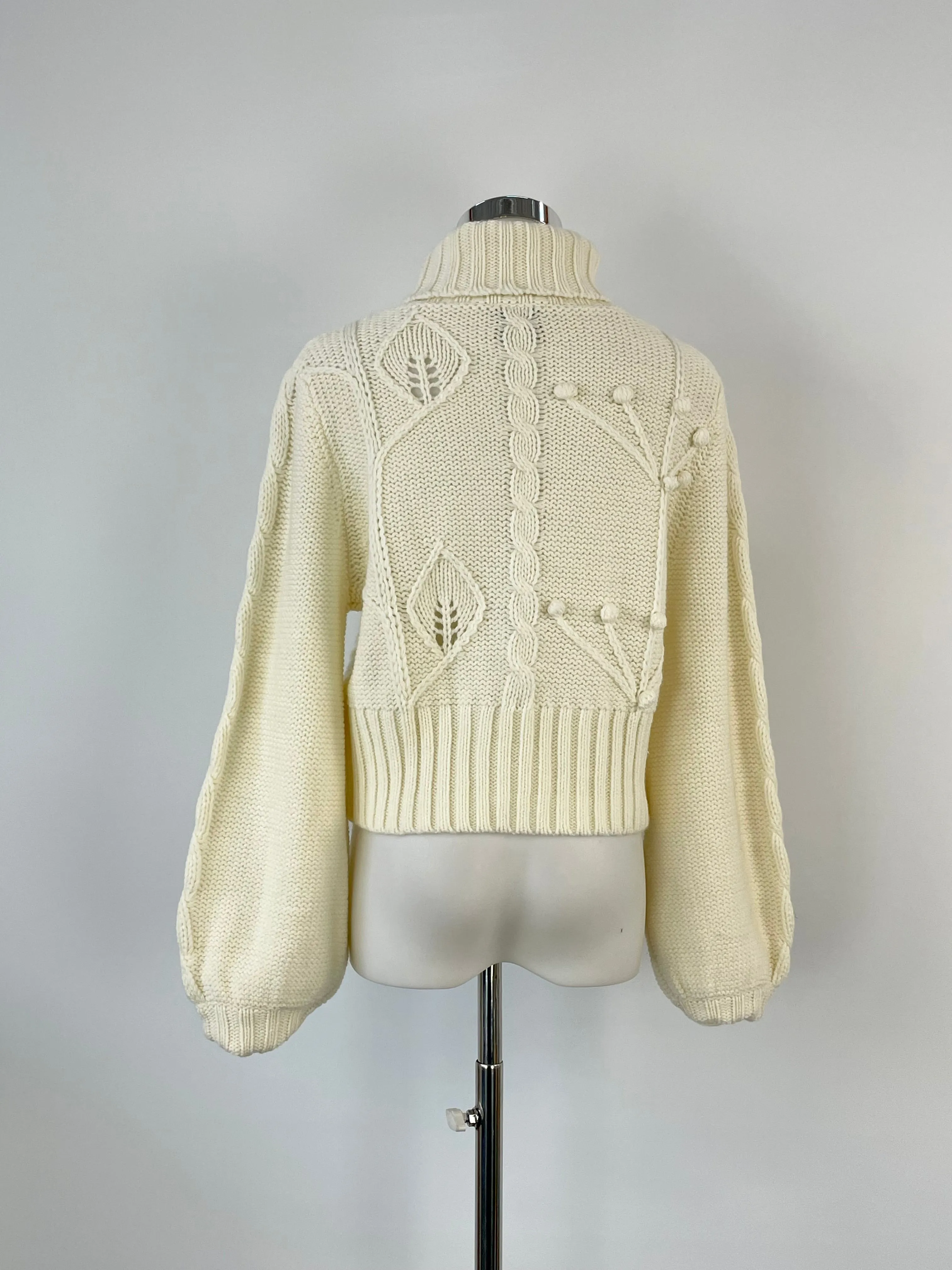 Alice McCall Ecru Knit 'Heaven Knows' Turtle Neck Sweater - AU10