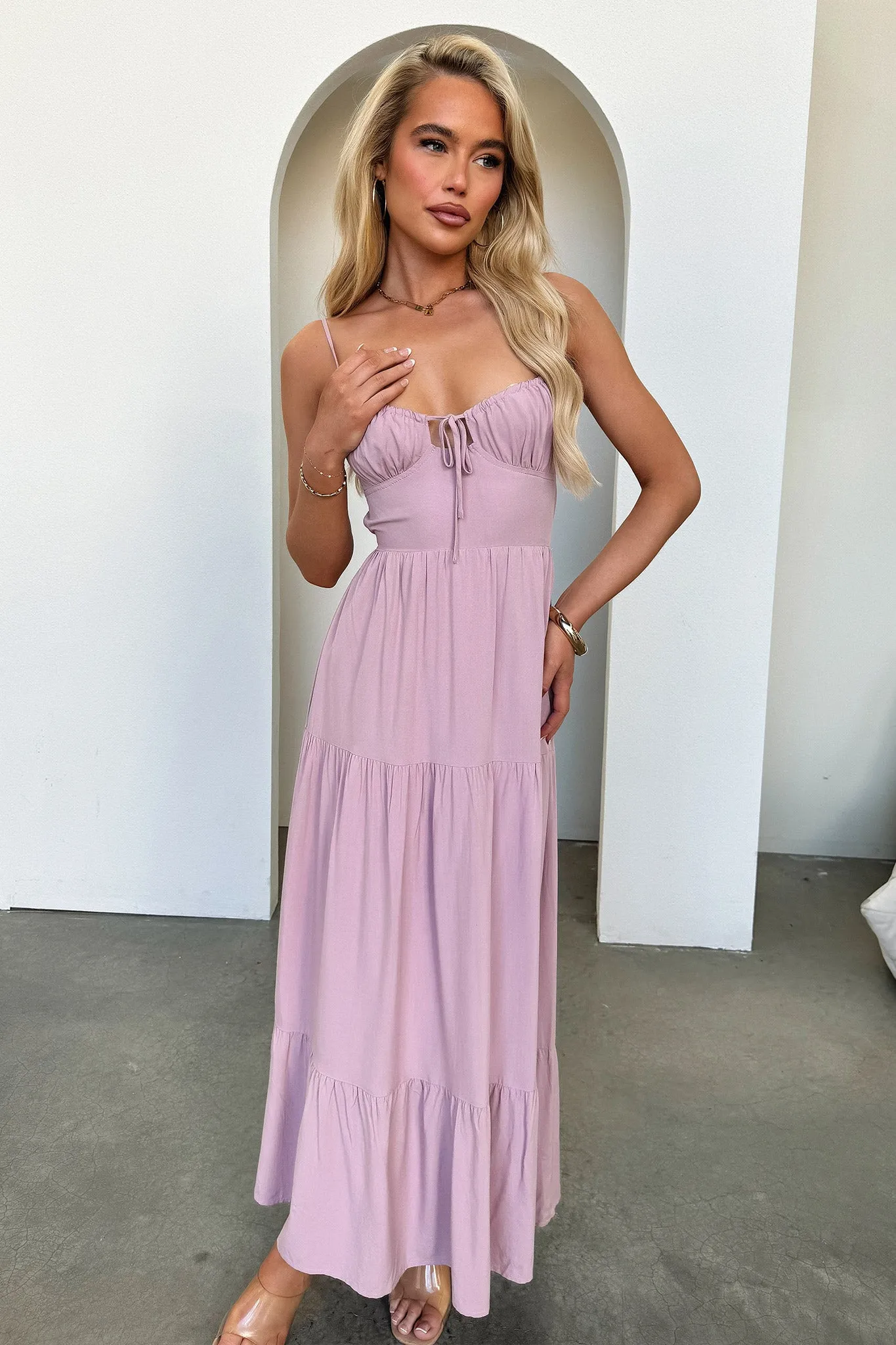 Allie Maxi Dress - Dark Blush