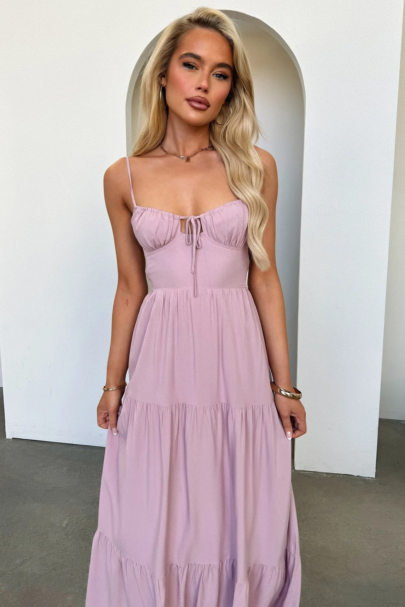 Allie Maxi Dress - Dark Blush