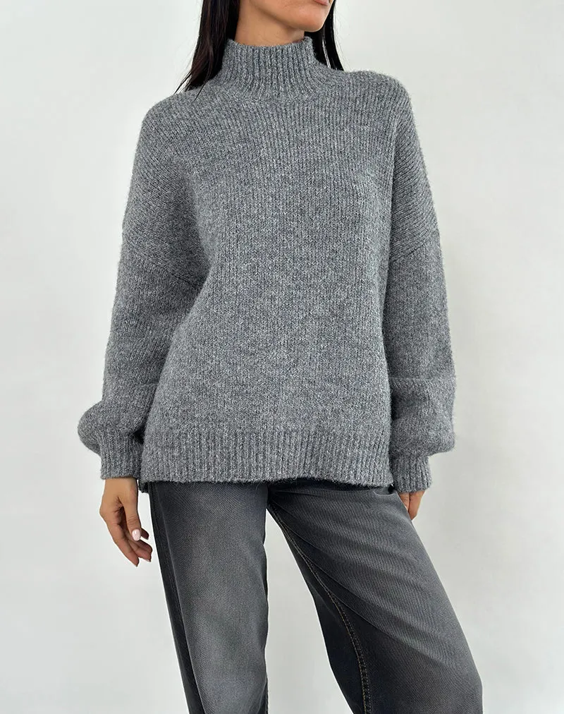 Amato Oversized Jumper in Grey