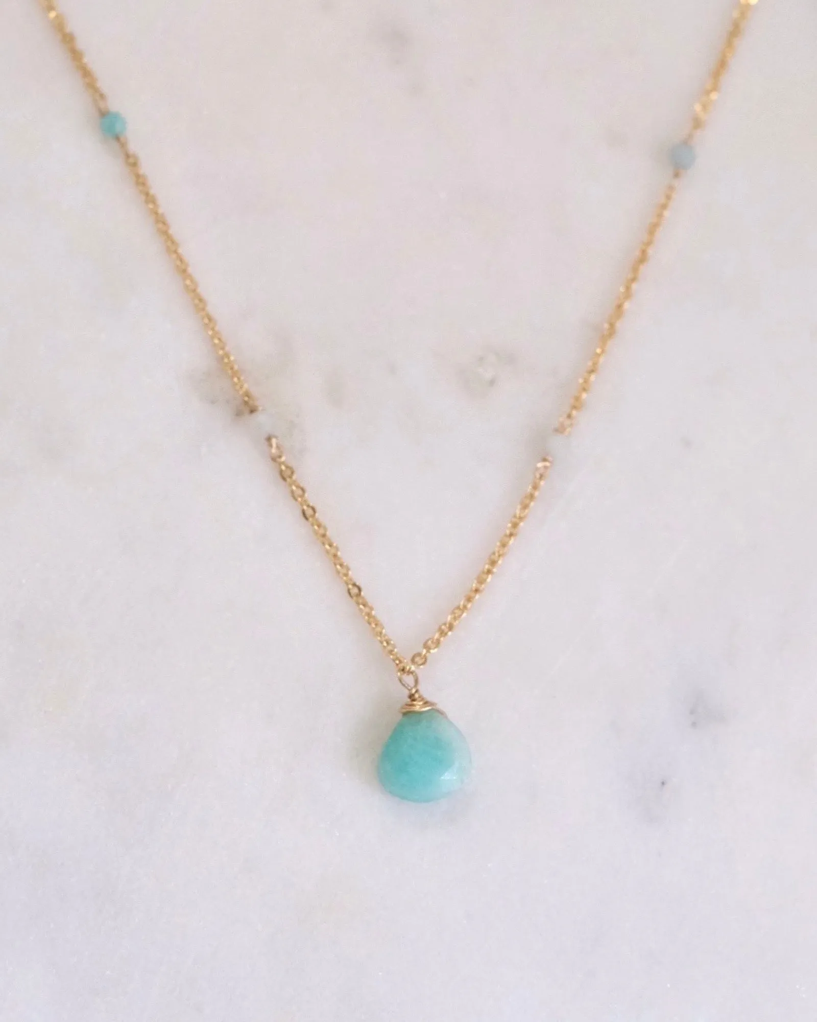 Amazonite Bohemian Necklace