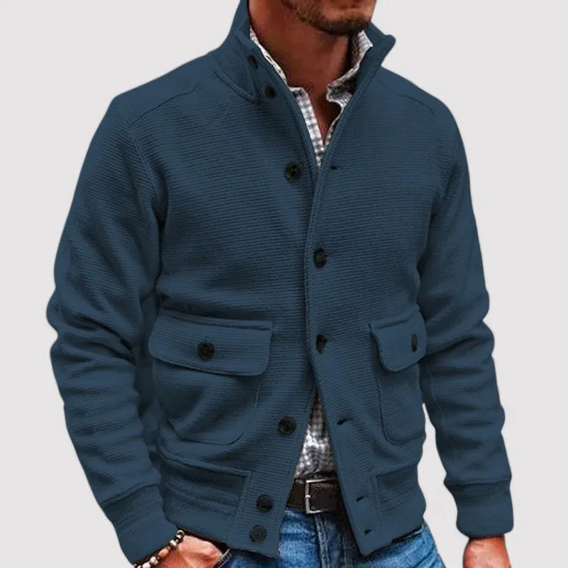 Ancien | Men's Cardigan with Buttons and Collar