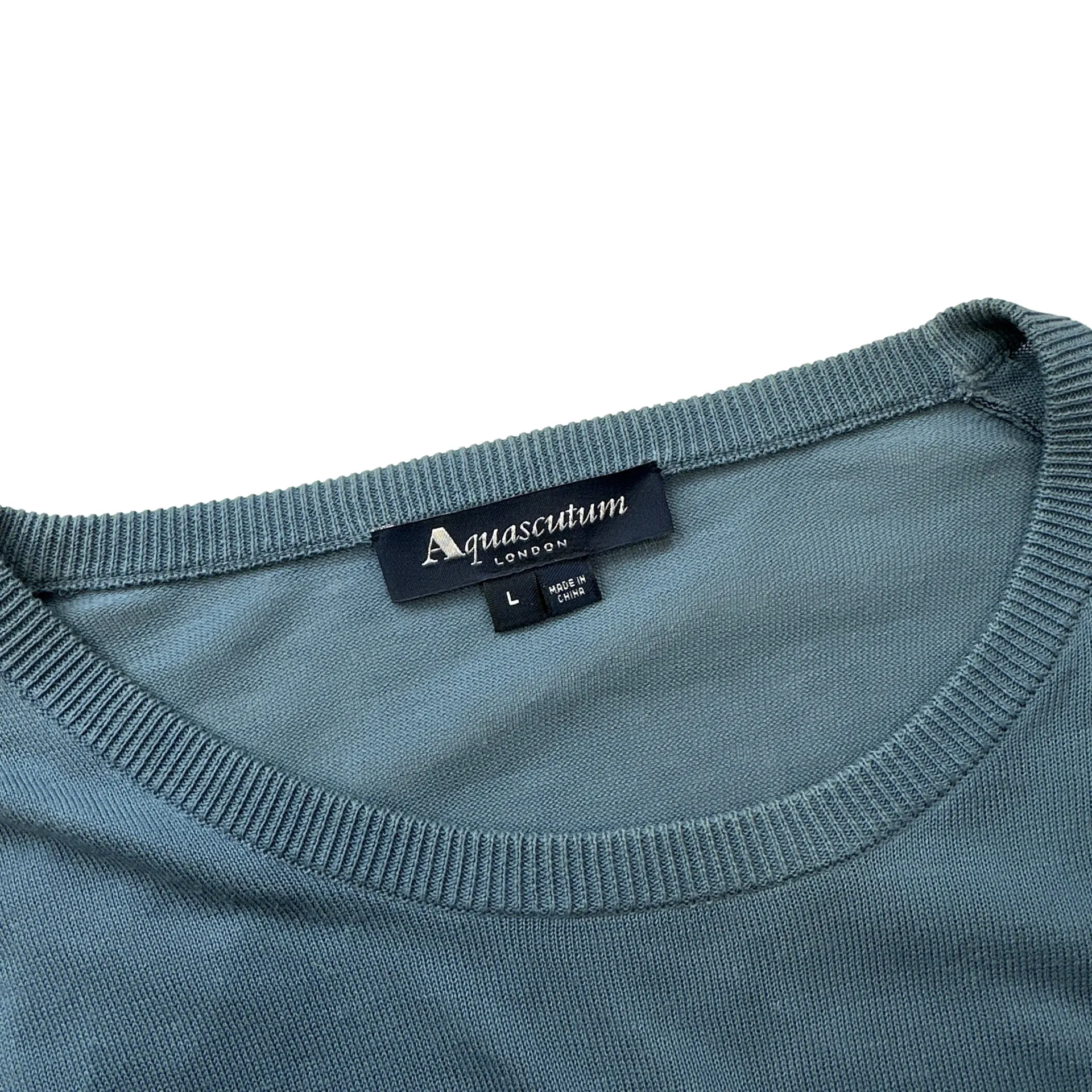 Aquascutum Cotton Pullover Crewneck - Large