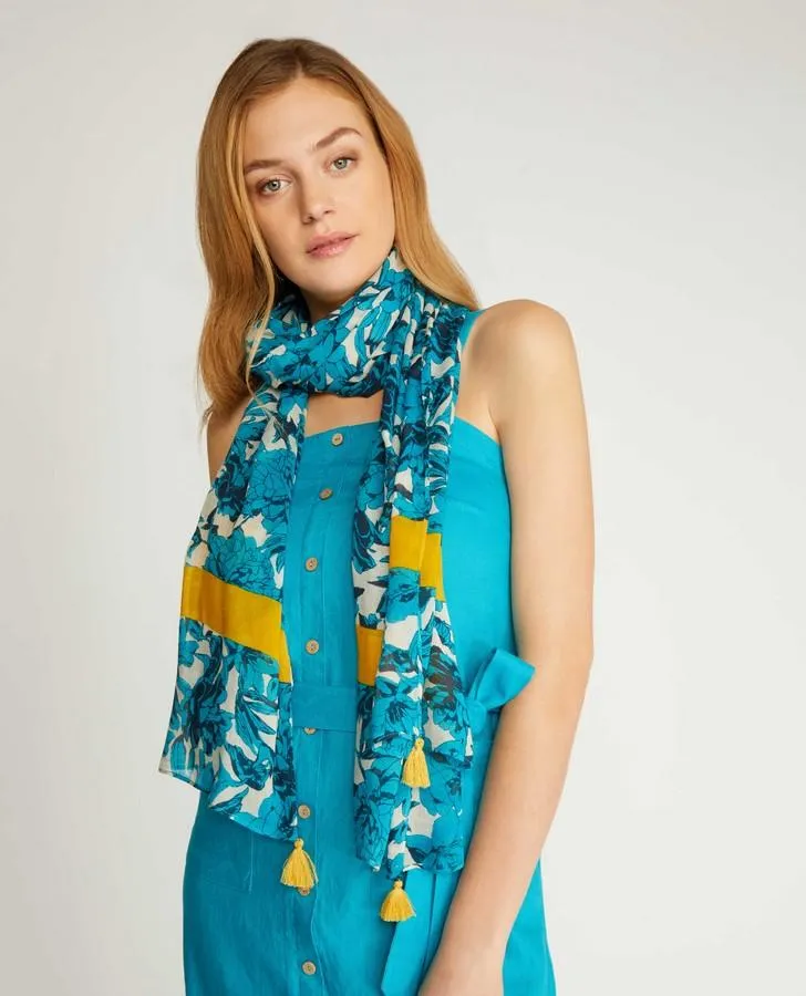 Archive Bloom Tassel Scarf