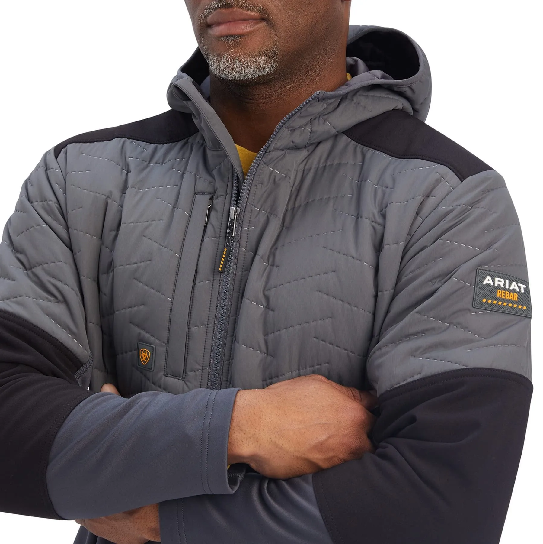 Ariat Men's Rebar Cloud 9 Insulated Jacket, Grey