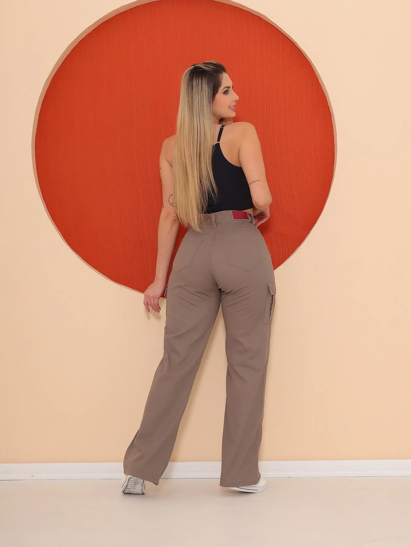 BAZZUT JEANS Wide Leg Cargo