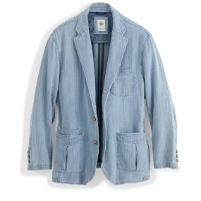 Beachcomber Linen-Cotton Denim Blazer - Tall