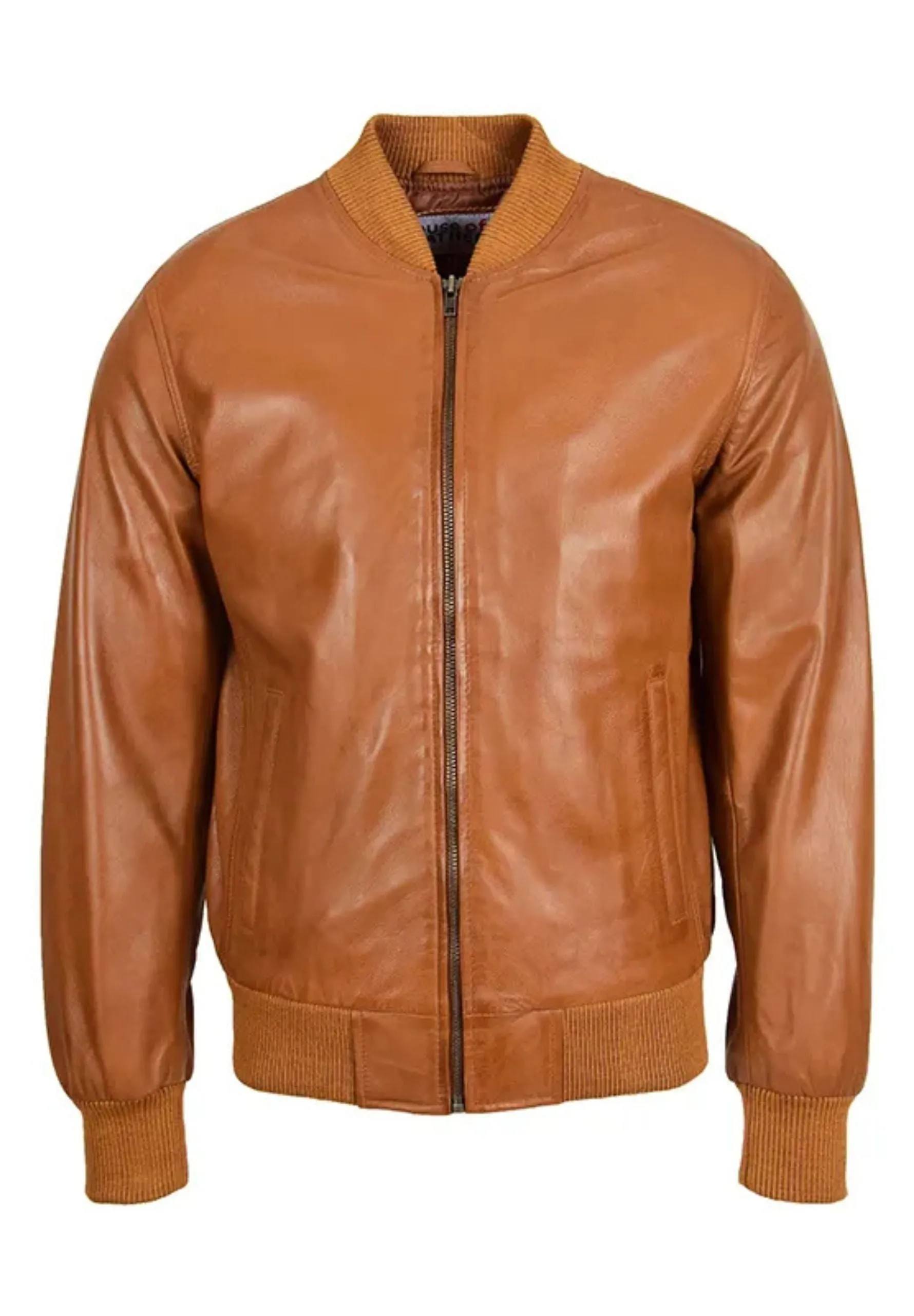 Beazley MA1 Brown Leather Bomber Jacket