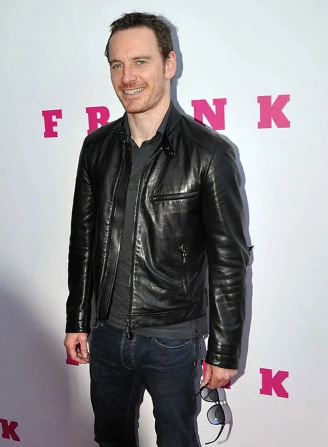 Black Michael Fassbender Leather Jacket For Men | Men Celebrity Jacket