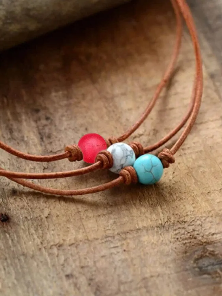 Bohemian Natural Stone Necklace