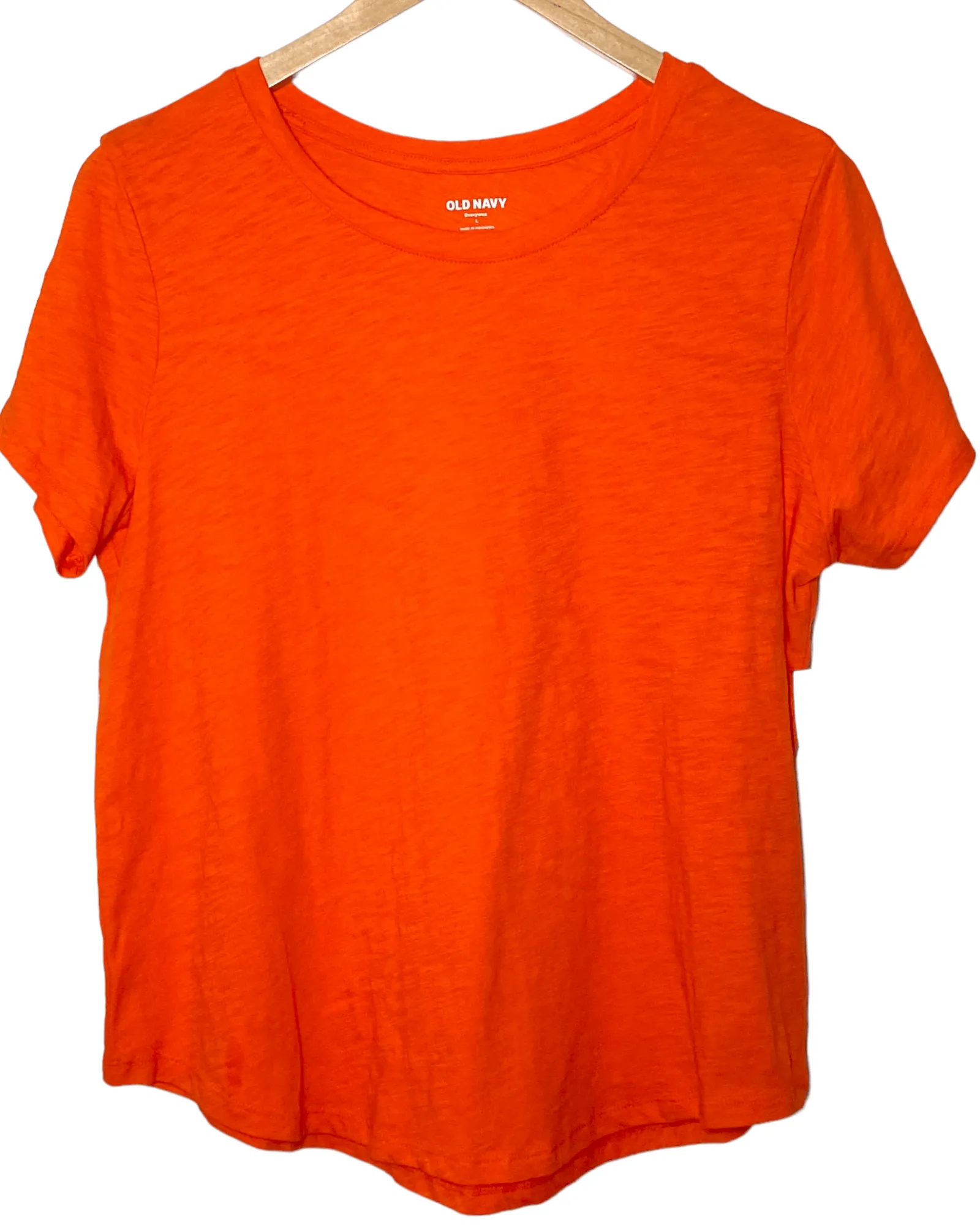 Bright Winter Poppy Slub-Knit Tee