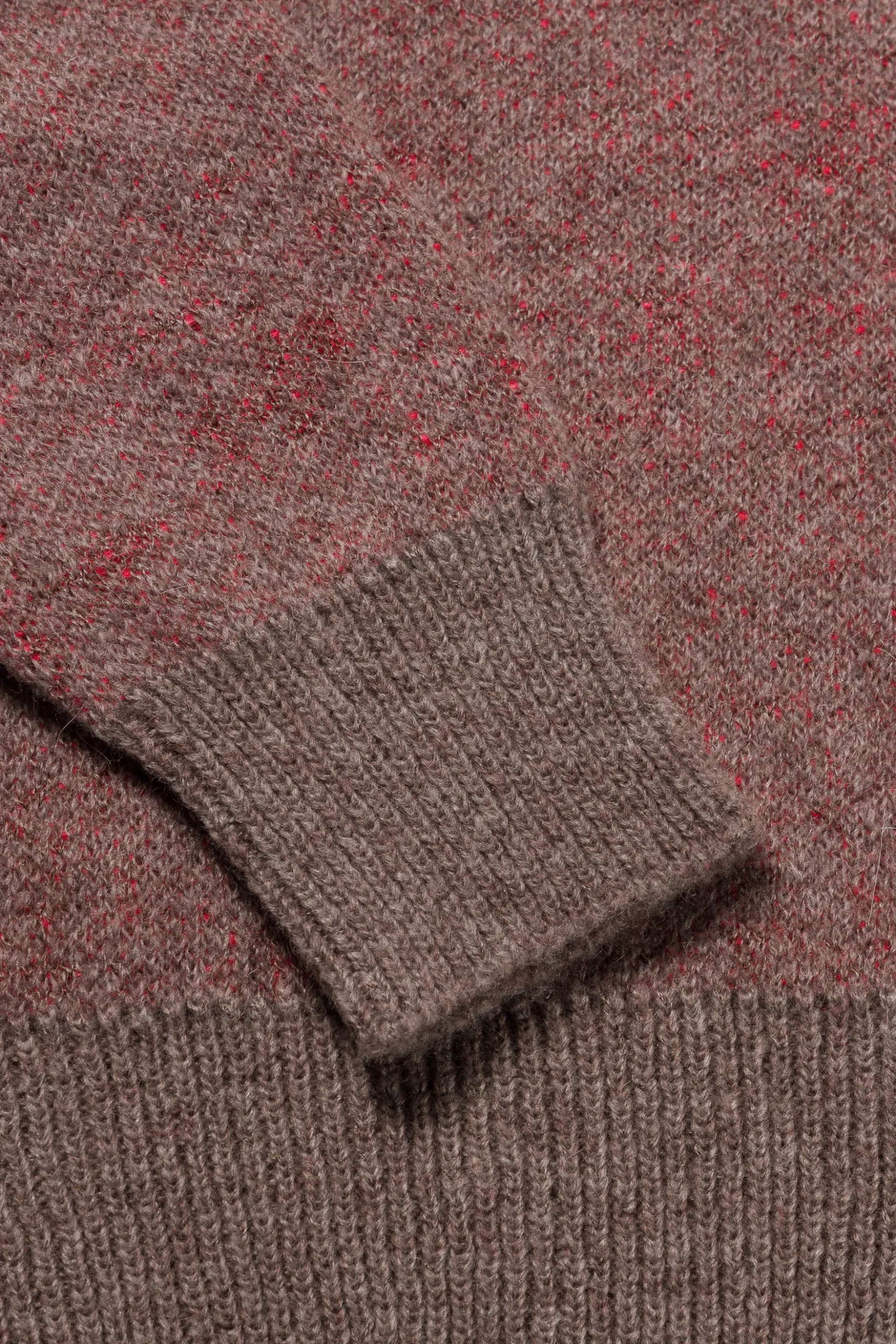 Brushed Mohair Crew Neck Knit Donkey