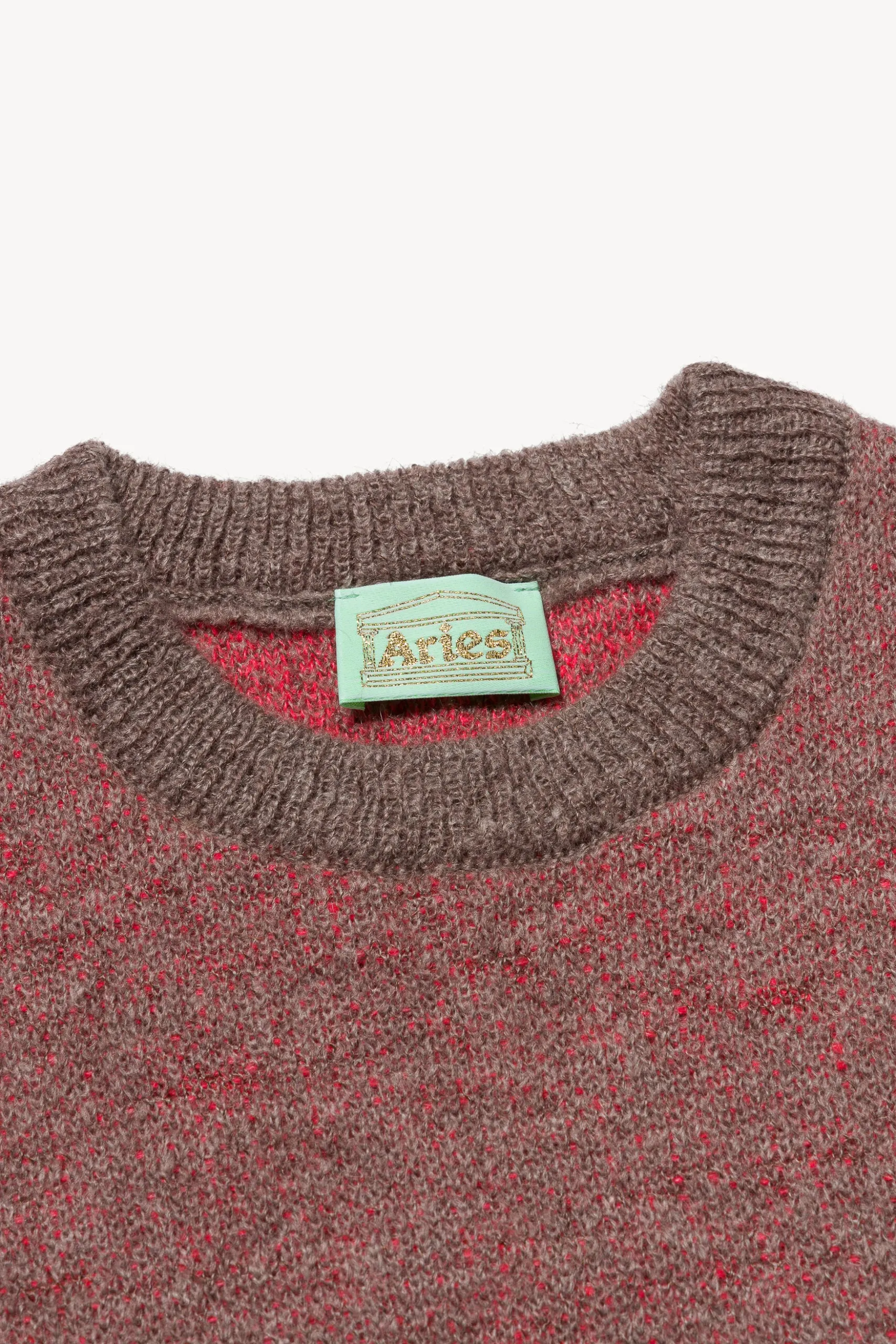 Brushed Mohair Crew Neck Knit Donkey