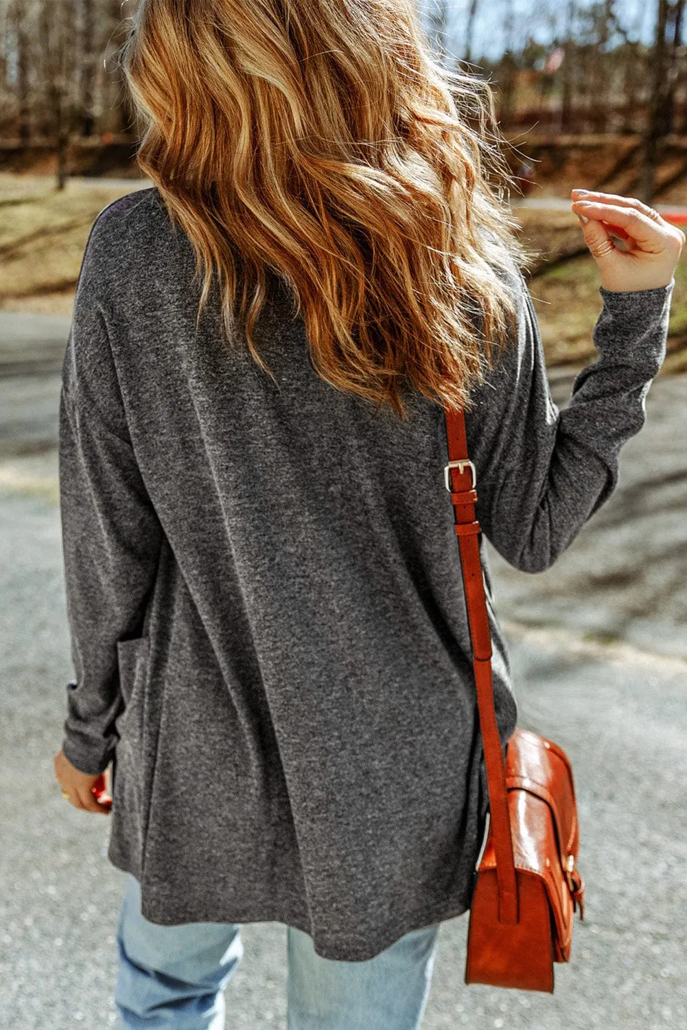 Button-Front Cardigan Sweater