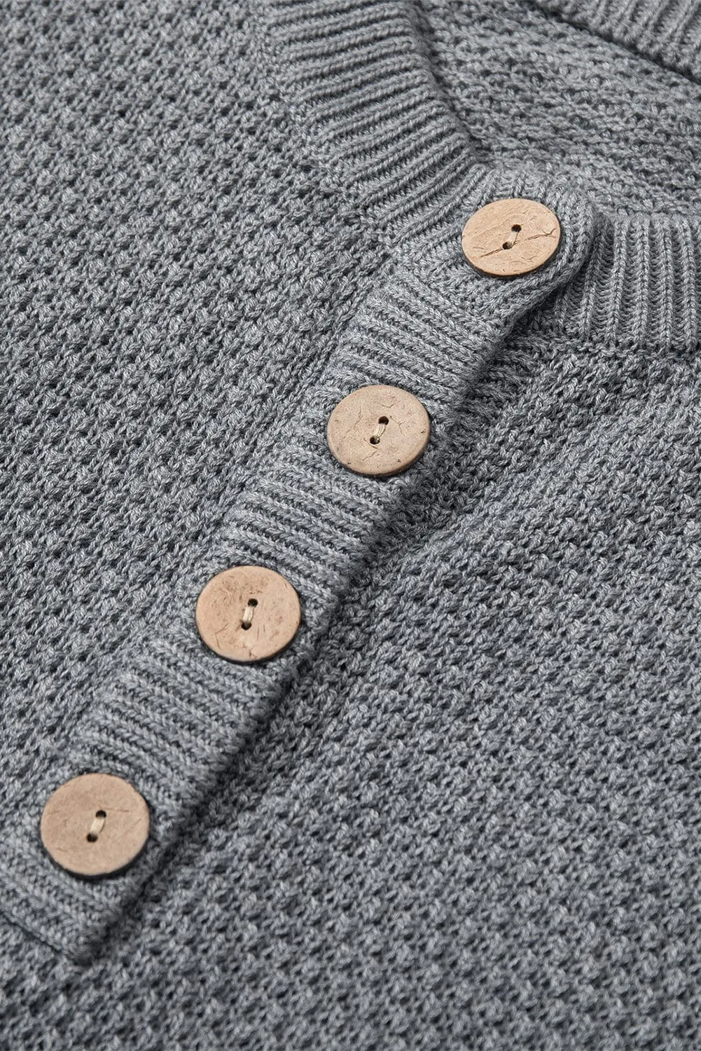 Button-Front Cardigan Sweater