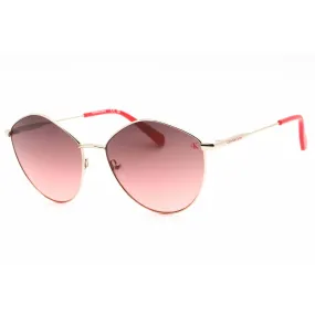 Calvin Klein Jeans Women's Sunglasses - Gold Metal Oval Shape Frame | CKJ22202S 707