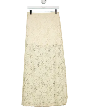 Charli Cream Alba Lace Maxi Skirt UK M/L