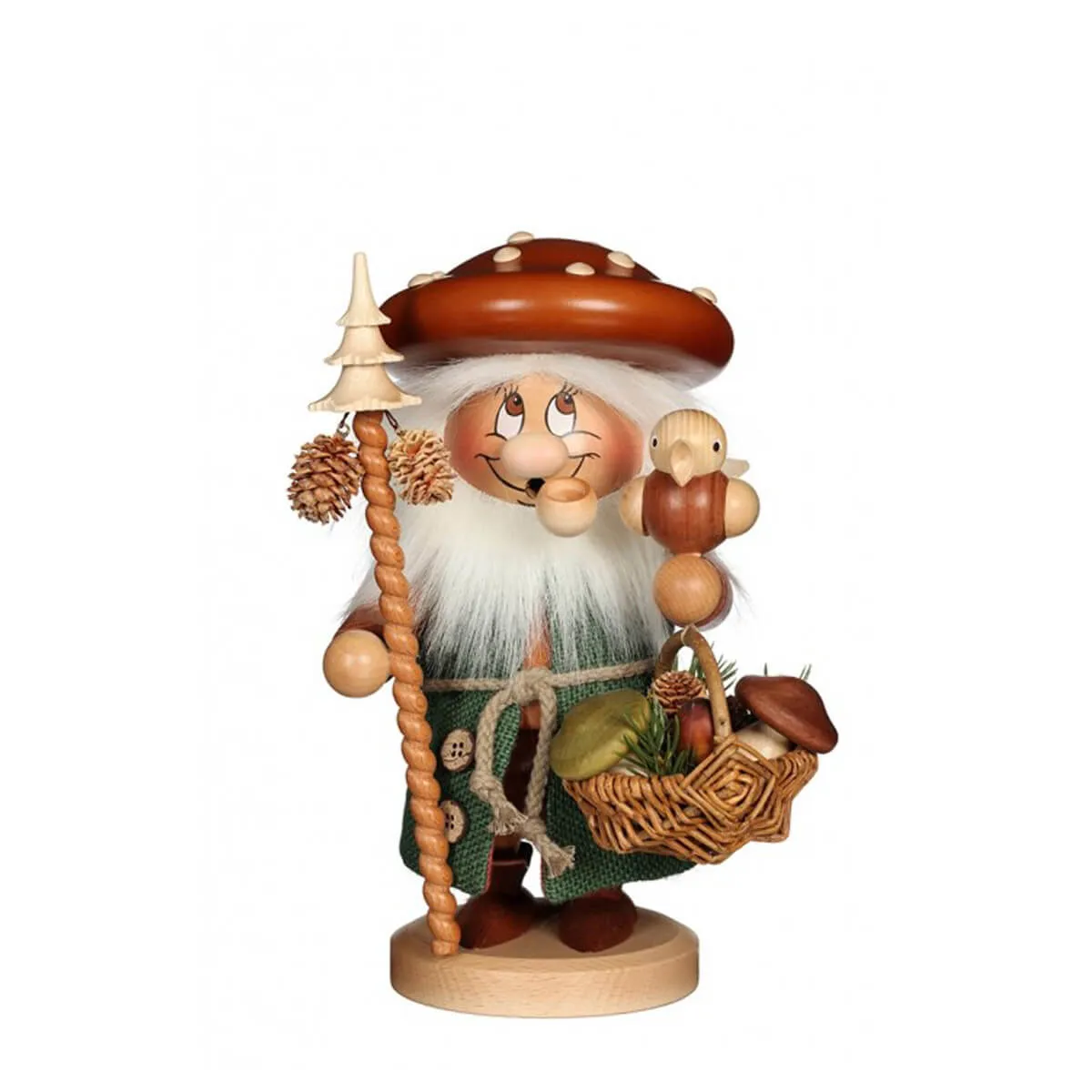 Christian Ulbricht Smoker - Dwarf Mushroom Man with Bird