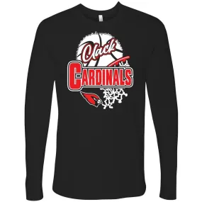 Clack Cardinals - Basketball Long Sleeve T-Shirt