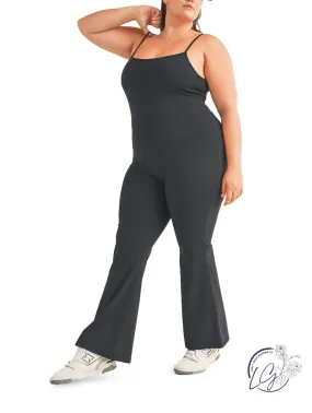 Curvy Groovy Flare Jumpsuit