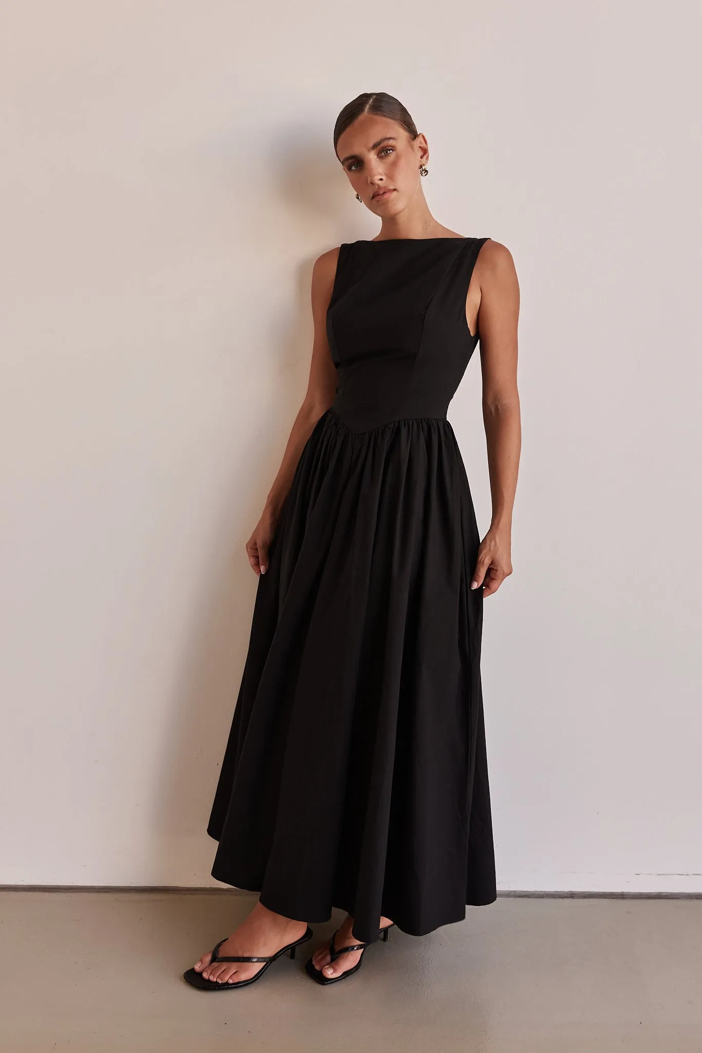 Devin Maxi Dress (Black)