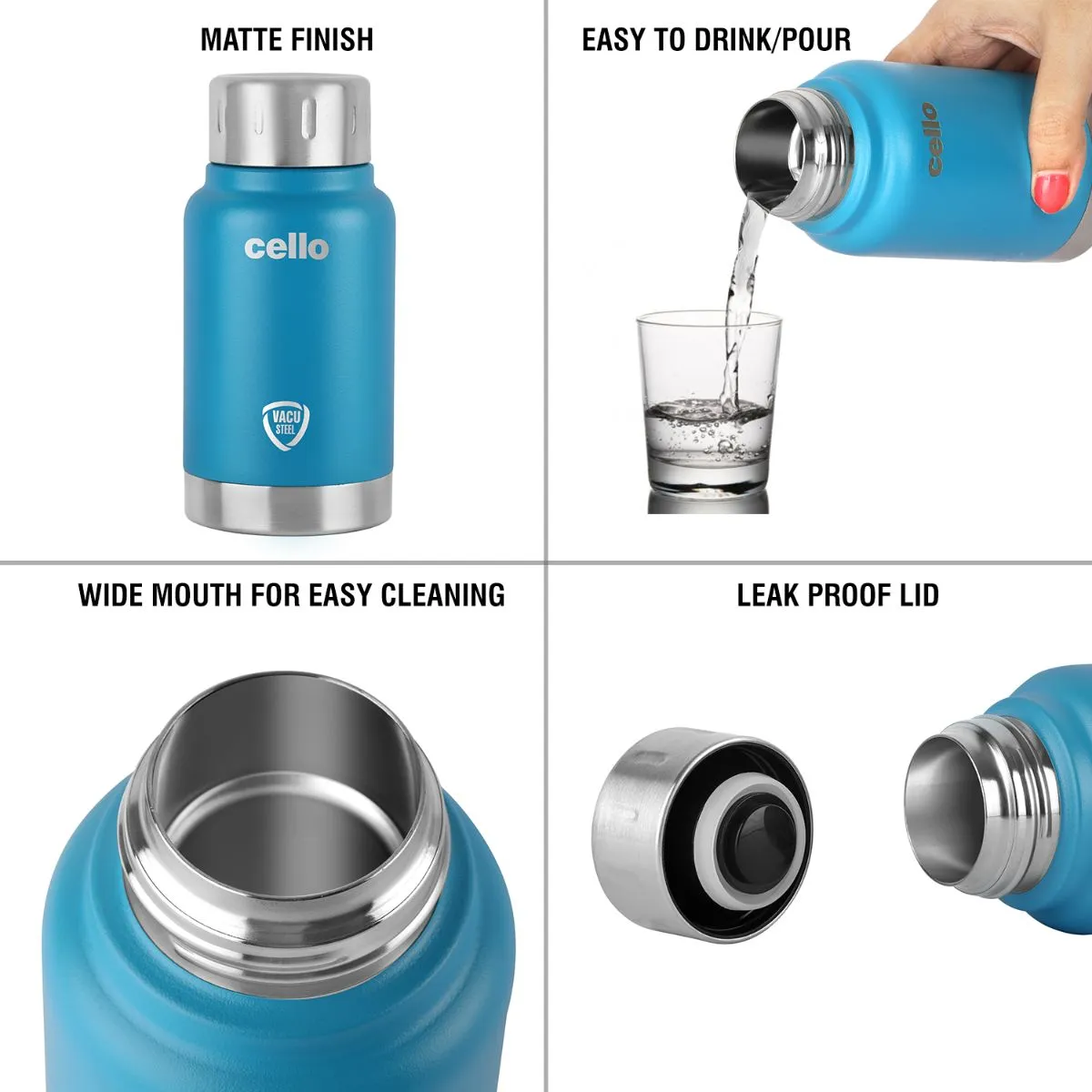 Duro Top Flask, Vacusteel Water Bottle