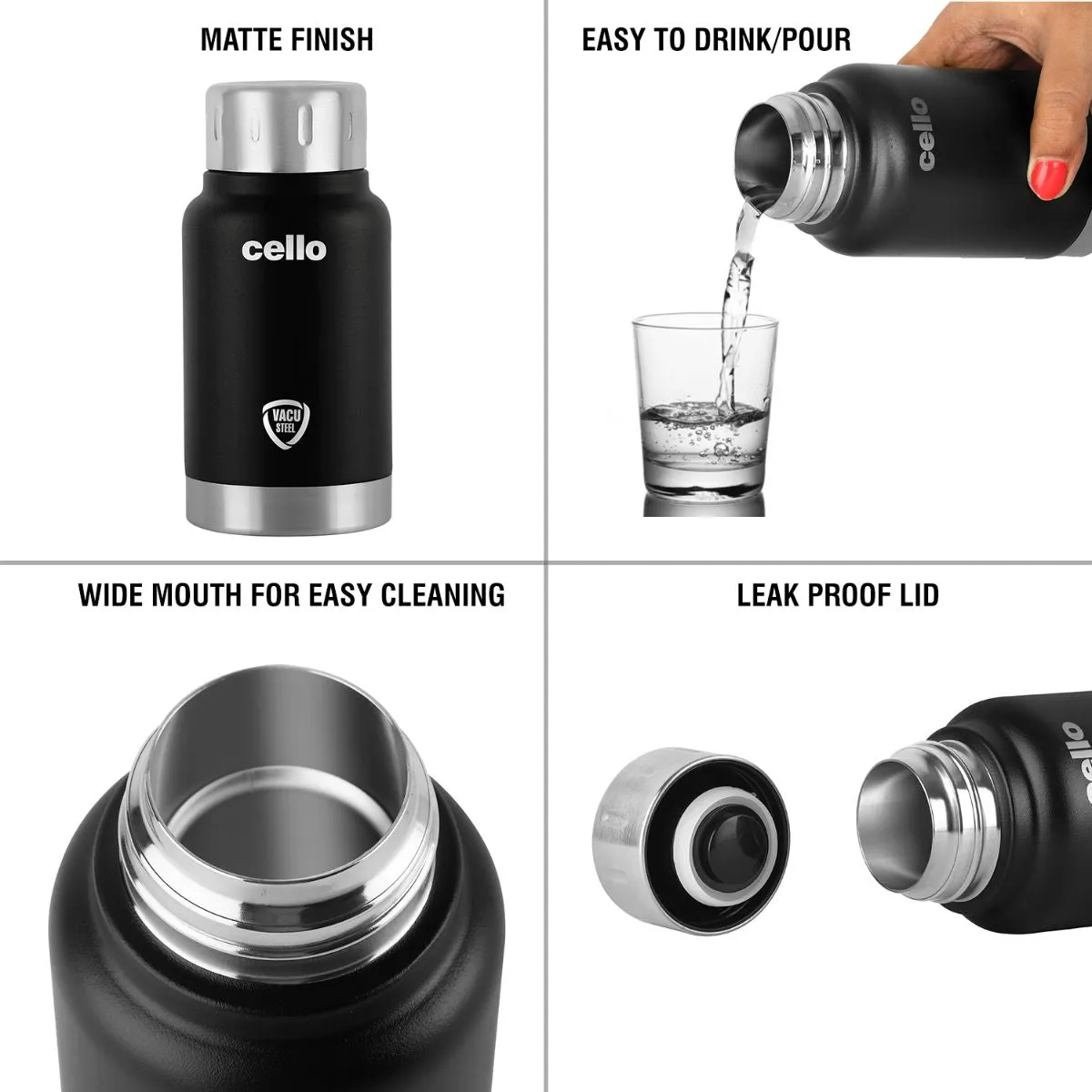 Duro Top Flask, Vacusteel Water Bottle