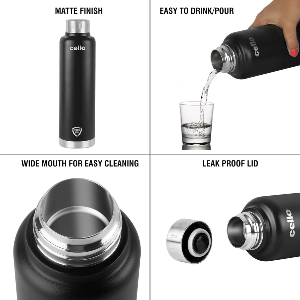 Duro Top Flask, Vacusteel Water Bottle