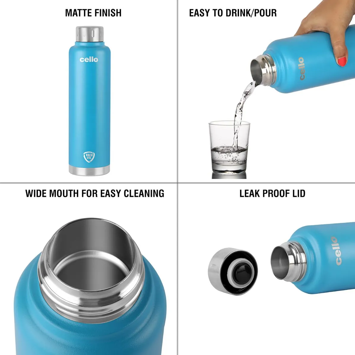 Duro Top Flask, Vacusteel Water Bottle