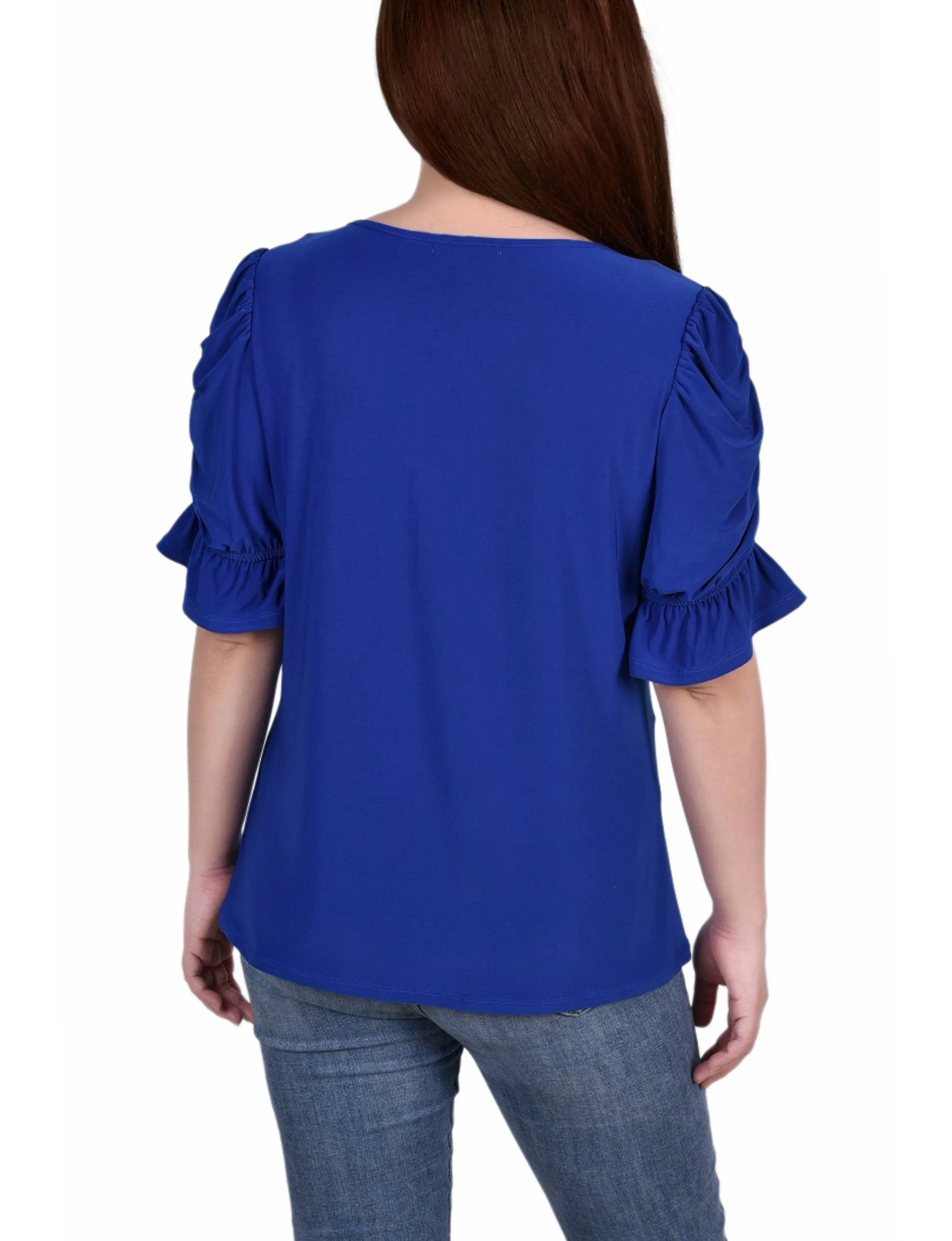 Elbow Cuffed Sleeve Hardware Top