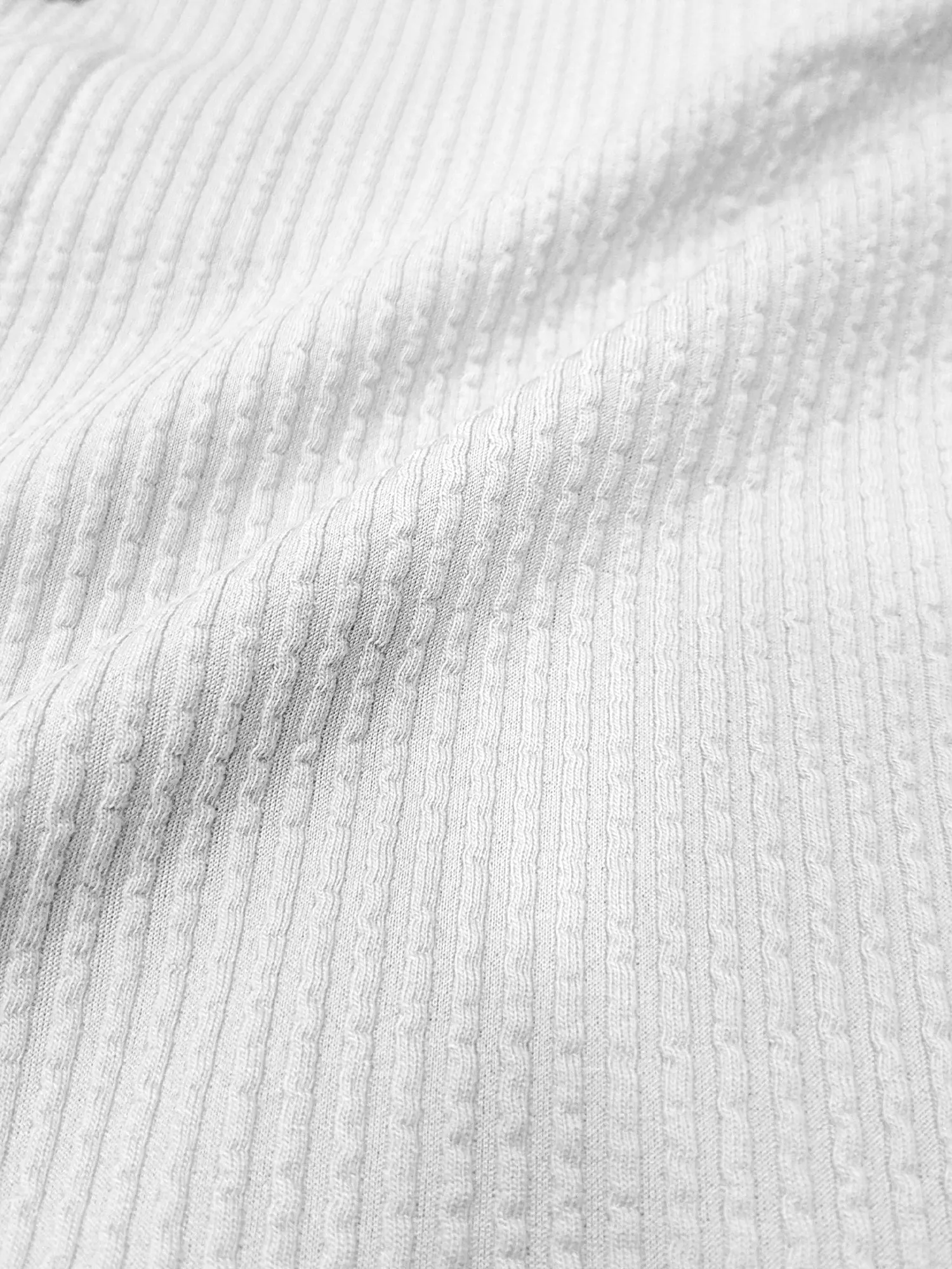 Elliot Knit White Lycra Shirt