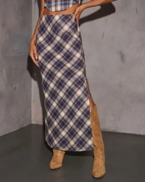 Gaia Plaid Maxi Skirt