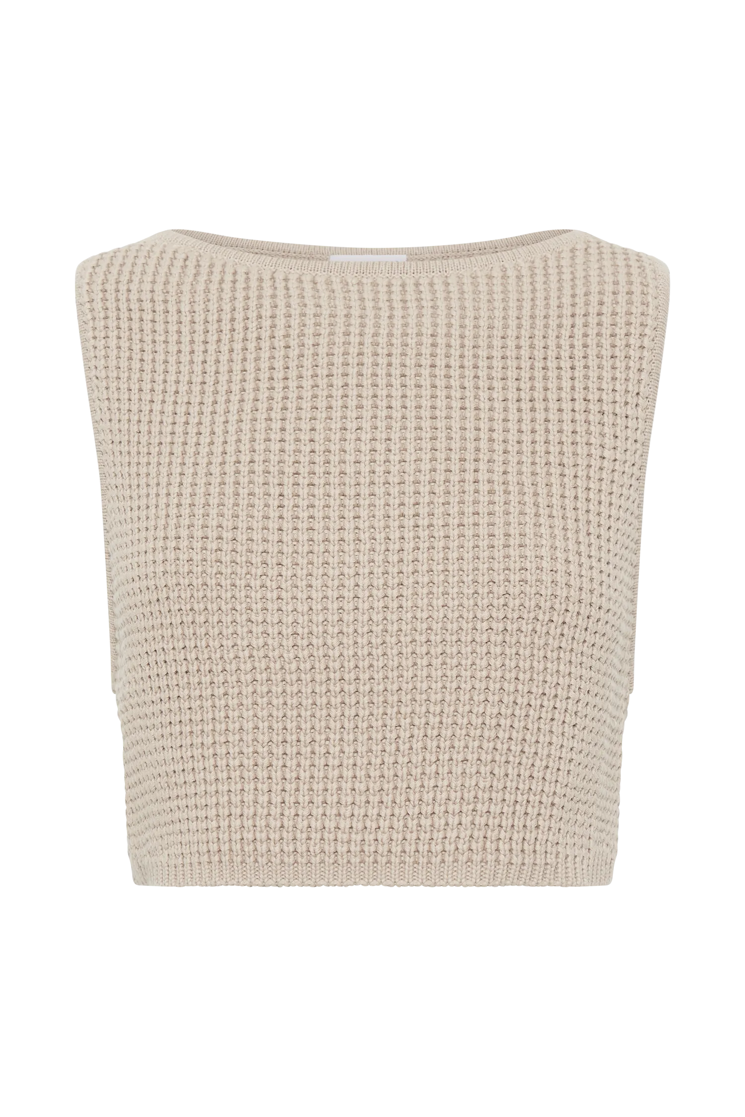 Gianni Sleeveless Knit Top - Natural