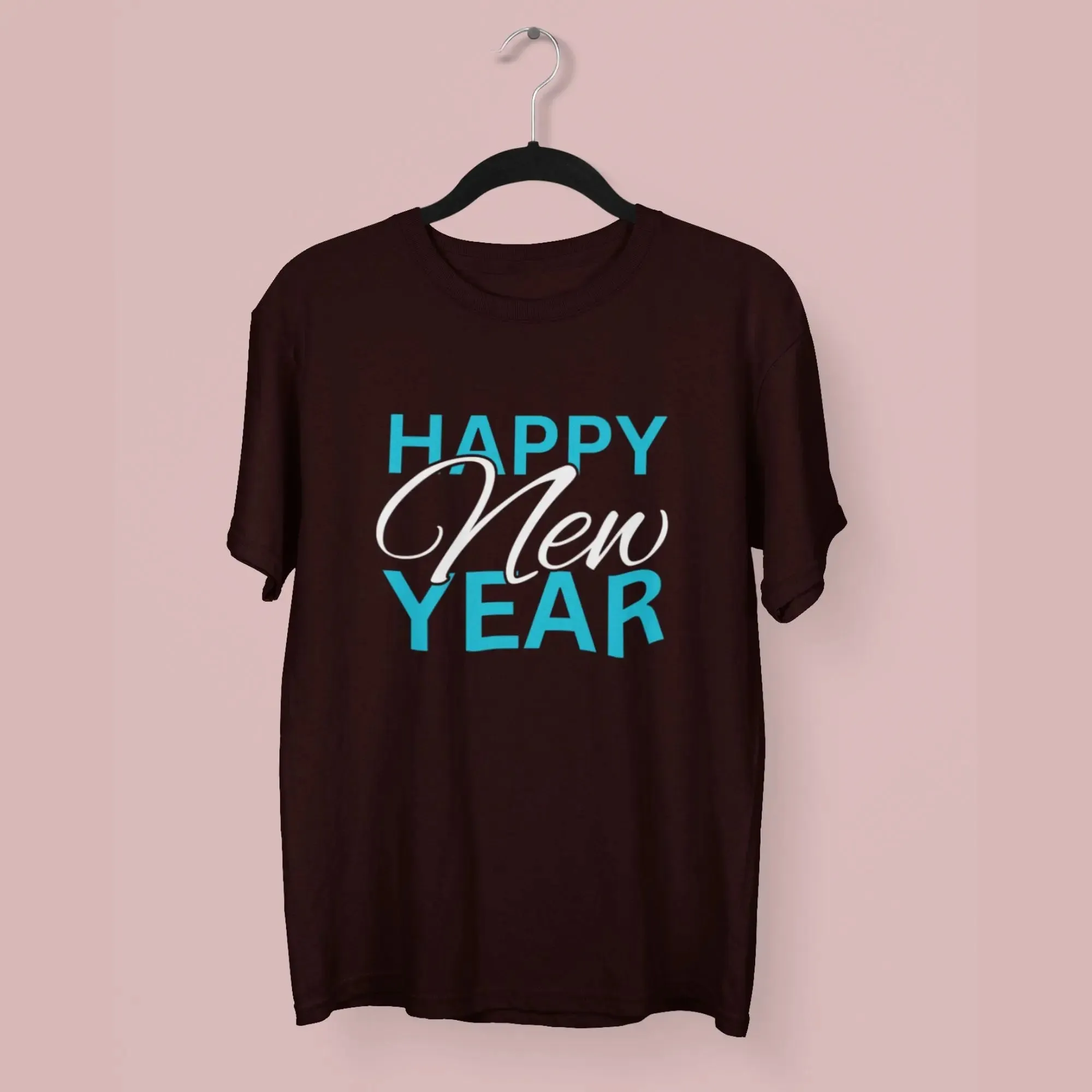 Happy New Year Round Neck Half Sleeve Classic T-Shirt