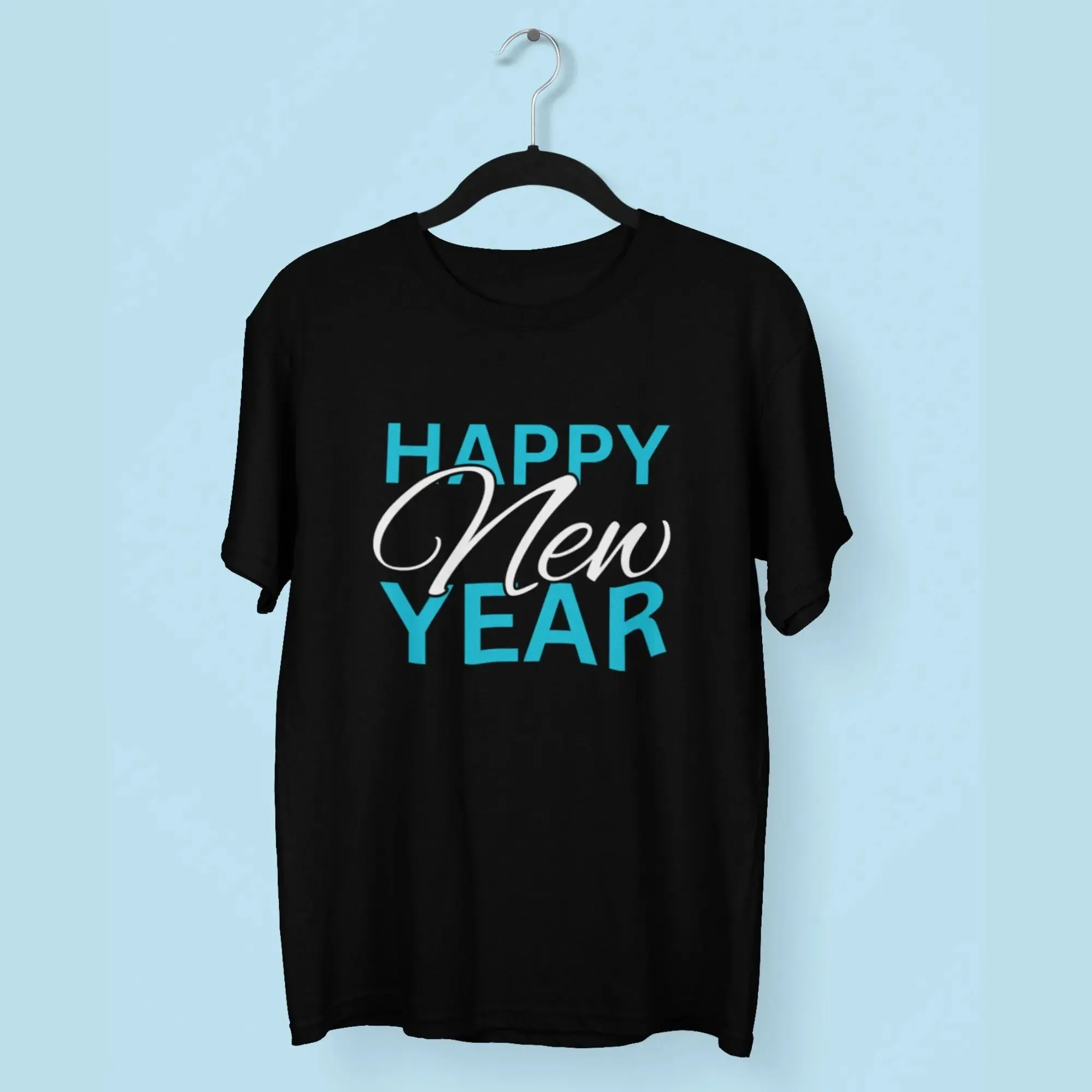 Happy New Year Round Neck Half Sleeve Classic T-Shirt