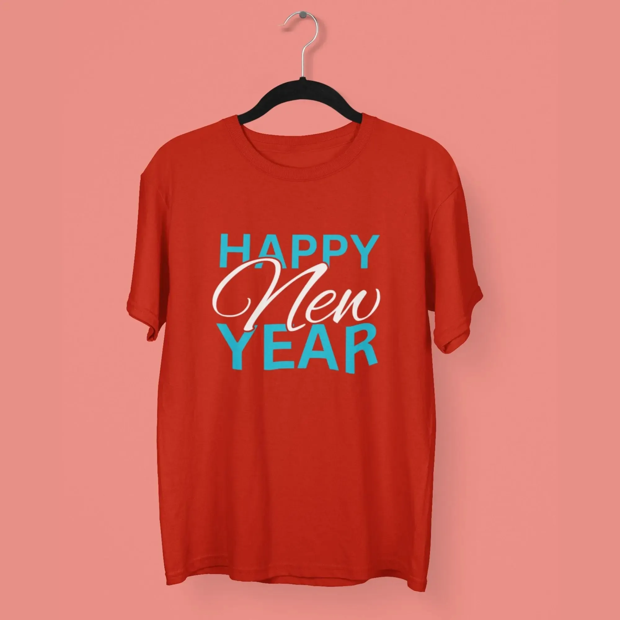 Happy New Year Round Neck Half Sleeve Classic T-Shirt