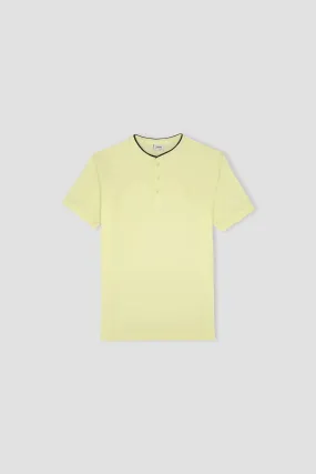 Henly Polo T-Shirt For Men - Yellow