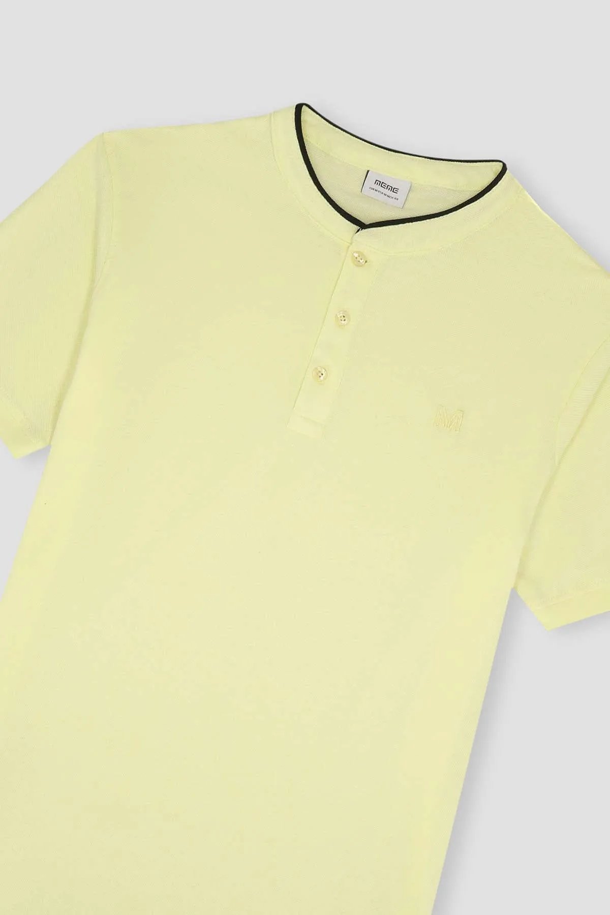 Henly Polo T-Shirt For Men - Yellow