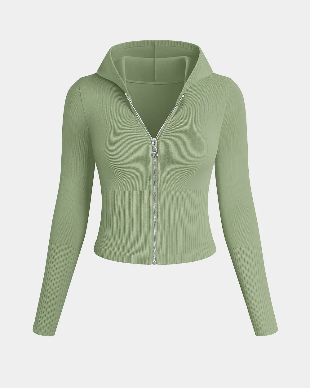 Hoodies Long Sleeve Shirts Zip Up Casual Tops