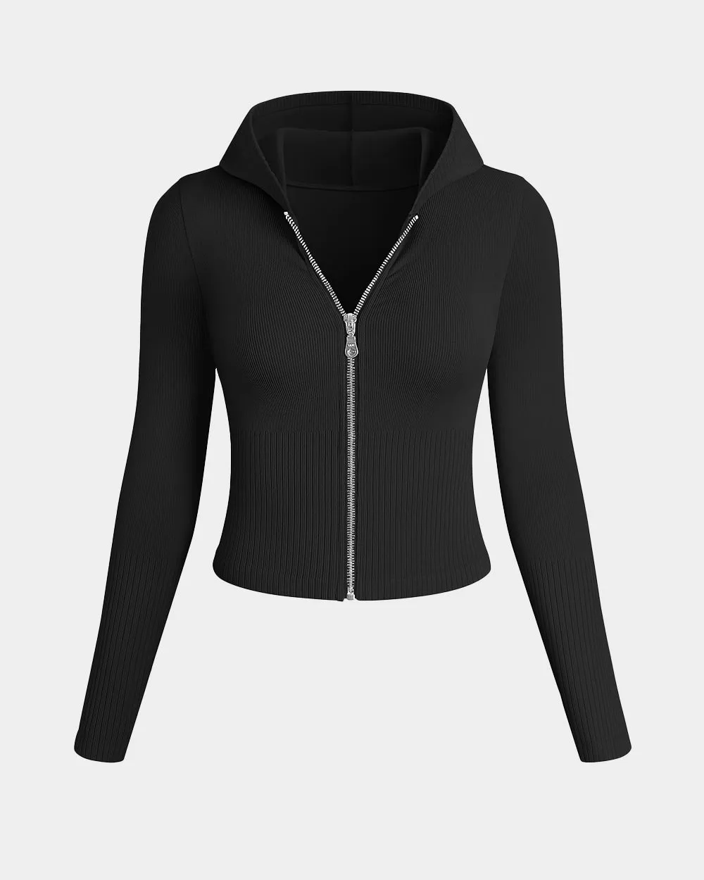 Hoodies Long Sleeve Shirts Zip Up Casual Tops