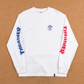 HUF x Thrasher TDS Long Sleeve T-Shirt - White