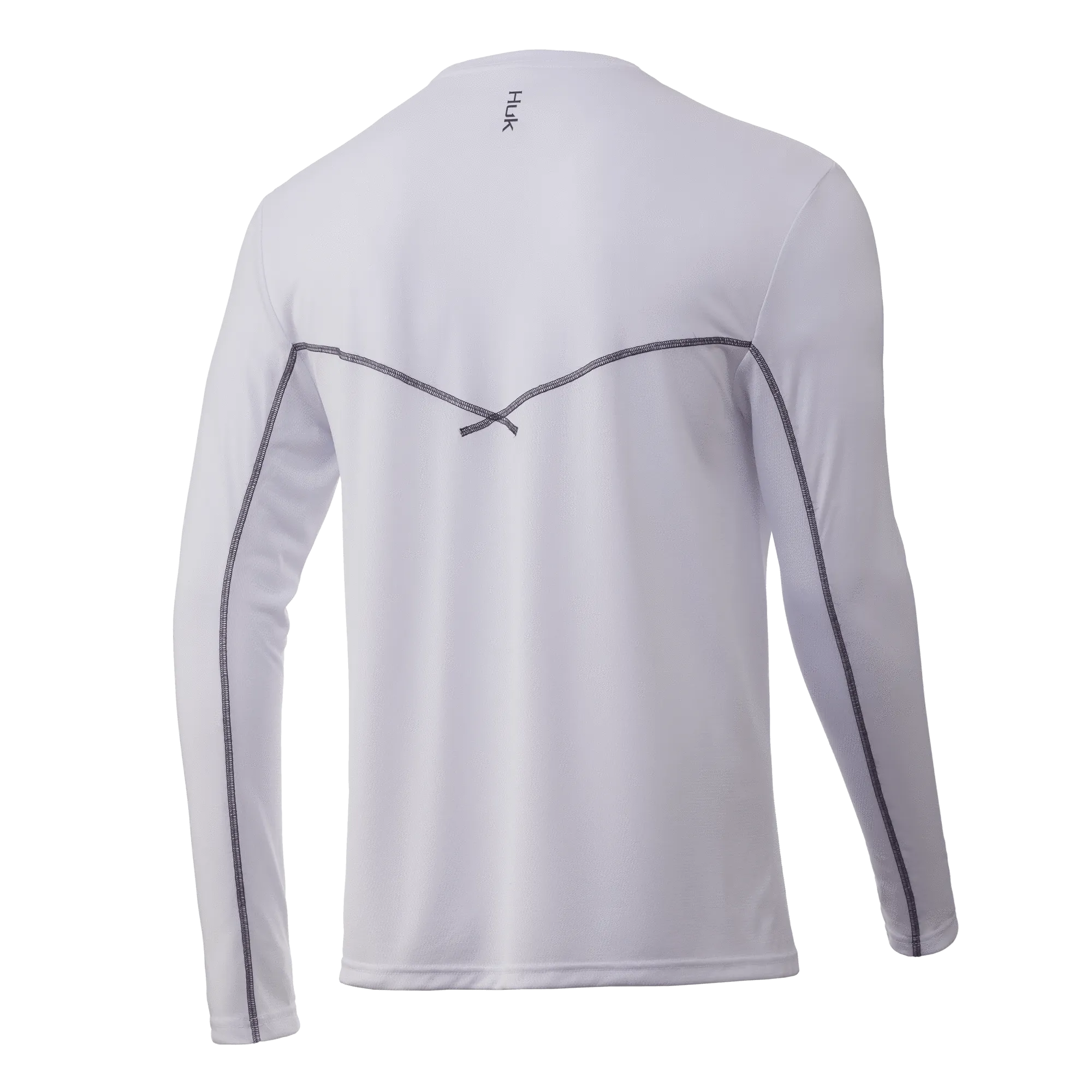 Icon X Pocket Long Sleeve Shirt- White