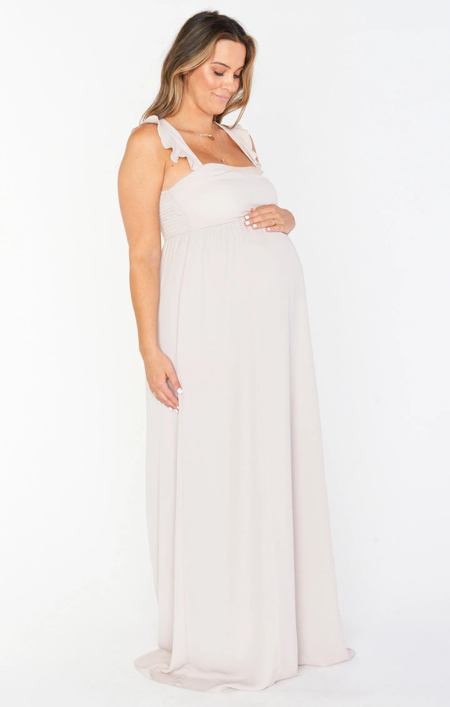 June Maxi Dress ~ Show Me the Ring Crisp