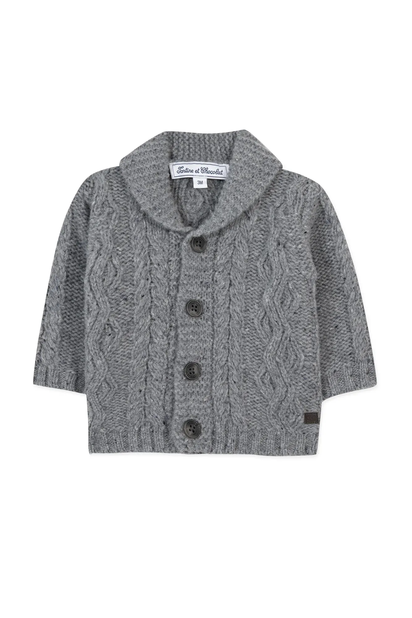 Knit Braided Cardigan - Tartine et Chocolat FW24