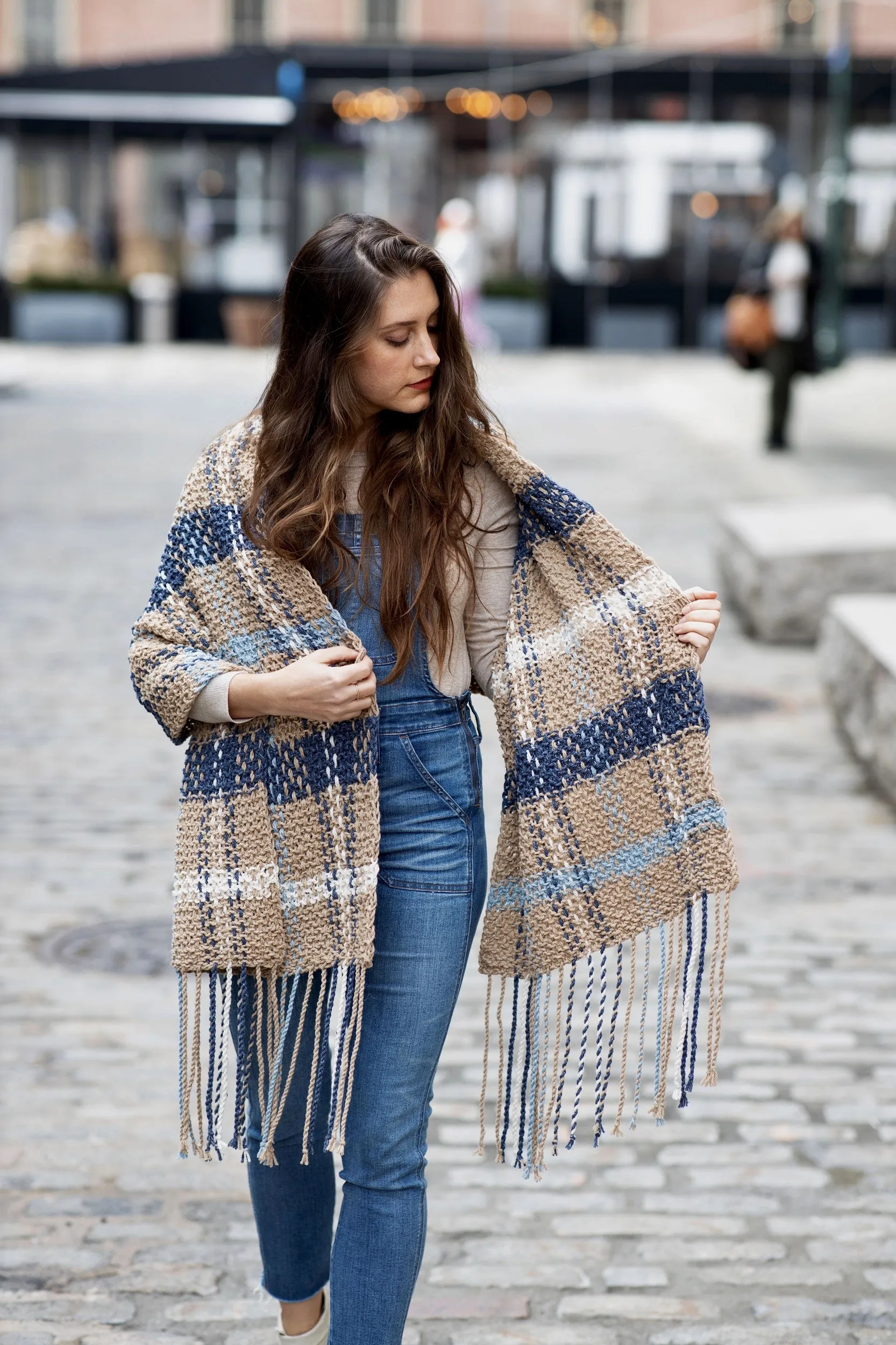 Knit Kit - Waterbury Plaid Blanket Scarf