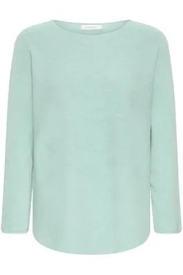 Lightweight Knit Jumper - Aqua Green