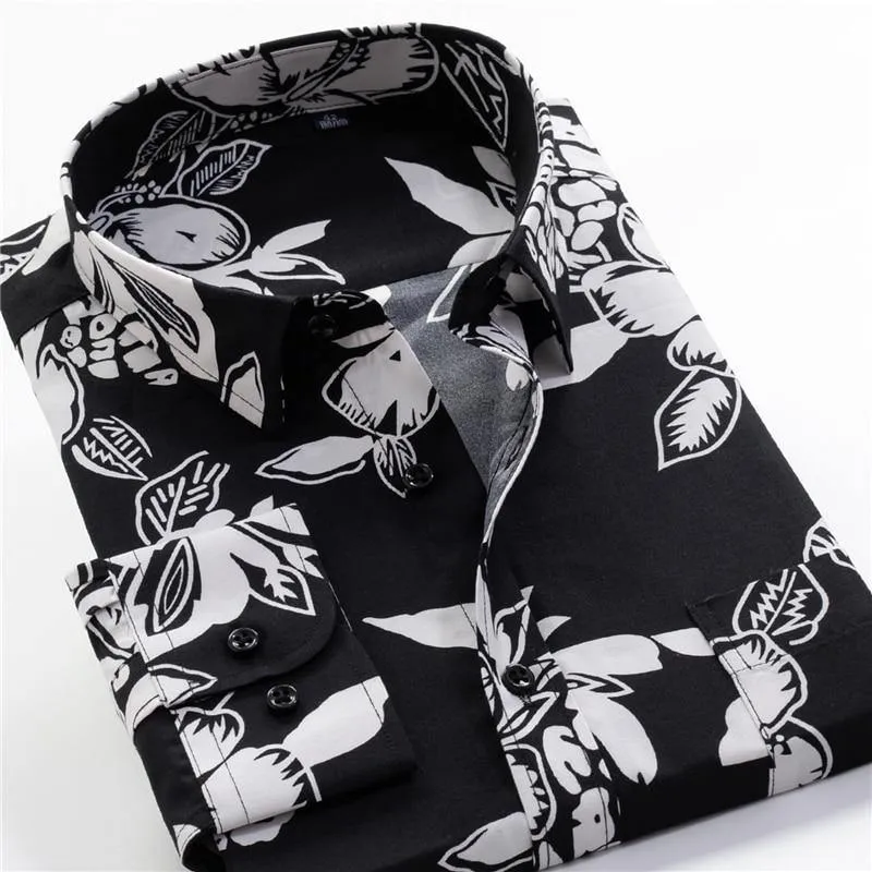 Loose Long-sleeved Hawaii Shirt