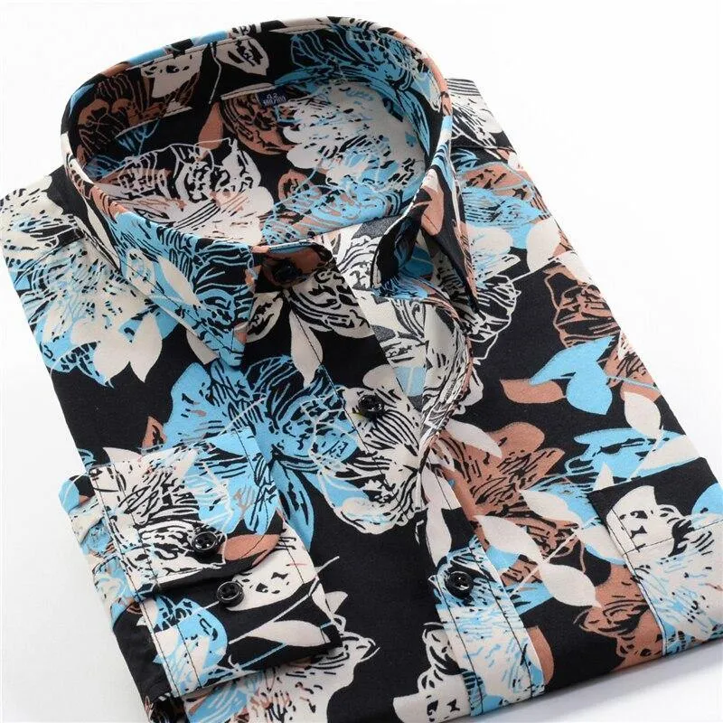 Loose Long-sleeved Hawaii Shirt