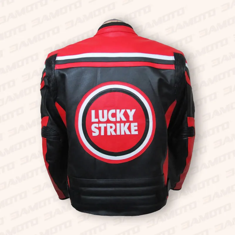 Men's Lucky Strike Leather Motorcycle Jacket